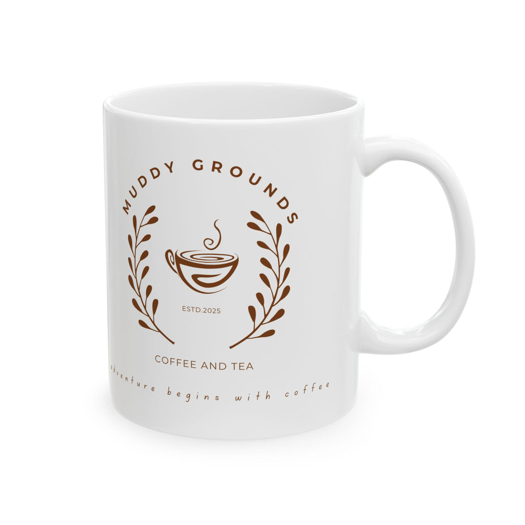 "Coffee Because Adulting Is Hard" Ceramic Mug (11oz & 15oz)