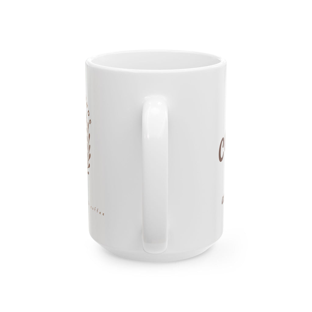 "Coffee Because Adulting Is Hard" Ceramic Mug (11oz & 15oz)